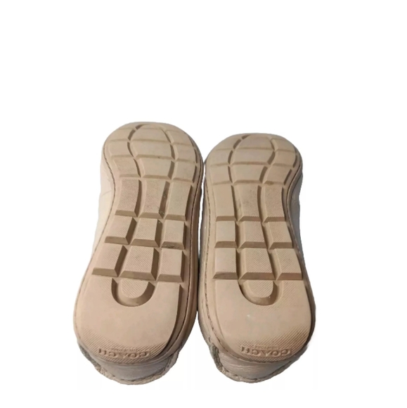 Coach New York Womens Mary Lock Up Leather Slip On Tan Loafers Shoes Size 8 B - Picture 8 of 9